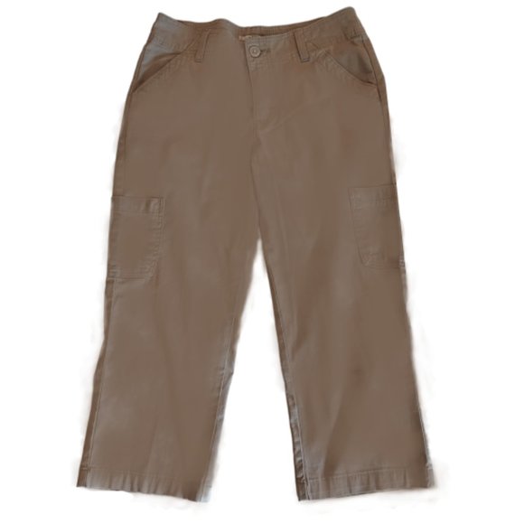 NEW Riders by Lee Khaki Capri Cargo Jeans Size 6 - Picture 2 of 6